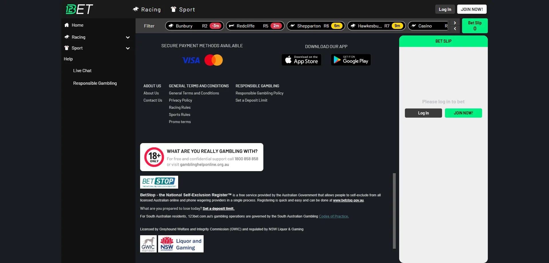 Aplicativo mobile da 123bet casino para apostas e jogos no smartphone